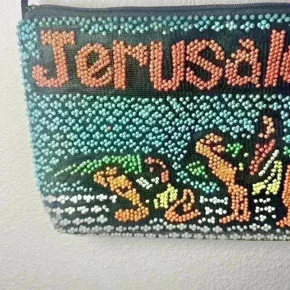 Beaded Jerusalem Crossbody Shoulder Bag - Picture 3 of 9